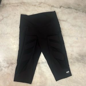 Alo striped black leggings